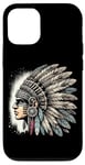 Coque pour iPhone 12/12 Pro Aztec Warrior Mask Ancient Civilization Mexican Heritage