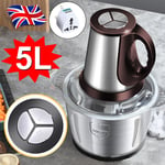 5L Electric Meat Grinder Mincer Mixer Blender Food Chopper Processor Blender