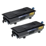 2x Toner Cartridge for Kyocera ECOSYS P 3155 dn Printer + Waste Container