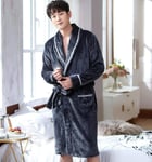 Hommes Vêtements De Nuit Chauds Peignoir De Bain Corail Couples Flanelle Peignoir Pyjamas Nuit Robe De Chambre Femmes Mariée Robe XL Darkgraystripey806 Livraison Gratuite