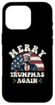 Coque pour iPhone 16 Pro Joyeux Noël de Trump : encore un jeu de mots drôle