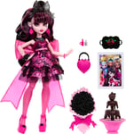 Monster High Draculaura Fashion Doll in Monster Ball Party Dress with Accessories