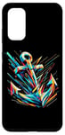 Coque pour Galaxy S20 Symbole de la mer ancre cool dans le style art abstrait Noël