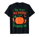 The Man Behind The Pumpkin Shirt Halloween New Dad Soon Men T-Shirt