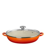 Le Creuset - Buffetgryte med glasslokk 3,5L/30 cm volcanic