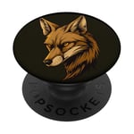 Costume de chien sauvage cool pour les amateurs de chacal PopSockets PopGrip Adhésif