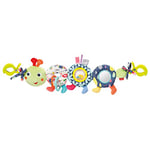 Fehn Chaîne d’Activités Mobile Chenille COLOR Friends - mobile avec adorable chenille - Jouet à suspendre de manière flexible - Jouet de poussette pour bébés et jeunes enfants dès 0+ mois