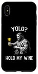 Coque pour iPhone XS Max YOLO Hold My Wine Funny Jesus Easter JK BRB Ressurection