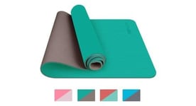 Tapis de yoga  tapis gym  couleur vert clair  183x61x0 6 cm  tapis de sol pour sport  fitness