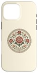 Coque pour iPhone 16 Pro Max Rose florale botanique, style bohème minimaliste, roses d'amour