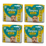 4 x Packs Pampers Nappies Size 1  2-5kg (4-11 lbs) 22 per pack 88 Nappies Diaper