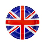 20 Union Jack Plates Kings Birthday Royal Events British Street Party Tableware