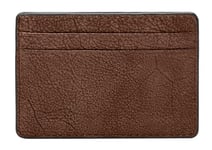 Fossil Portefeuille pour hommes Steven, Portecartes en cuir marron moyen 10,2 cm L x 0,6 cm l x 7 cm H ML4395210