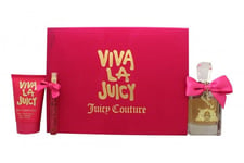 JUICY COUTURE VIVA LA JUICY GIFT SET 100ML EDP + 125ML BODY SOUFFLE + 10ML EDP