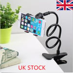 Uk Mobile Phone Stand Clamp Bed Desk Samsung Lazy Holder For Iphone Flexible Arm