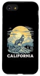 Coque pour iPhone SE (2020) / 7 / 8 Destination de vacances avec le loup gris de Californie