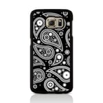 Call Candy Twilight Collection Brillant Coque pour Samsung Galaxy S6 Edge – Paisley Noir