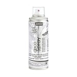 Pébéo - Peinture Acrylique en Spray - Pour la Décoration Multi Supports en Intérieur et Extérieur - Base Eau, Faible Odeur - 200 ml - Finition Pailleté - Coloris Argent Pailleté