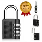 4 Digit Combination Padlock Heavy Duty Outdoor Lock Gym Travel Luggage Locker