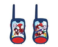 Lexibook TW12SP1 Disney Marvel Spidey & His Amazing Friends, Walkie-Talkies 200m/650ft, Communication game for children, Belt clip for transport, Battery operated, Blue/red, One size