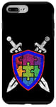 Coque pour iPhone 7 Plus/8 Plus Autism Spectrum Warrior Sword Shield Legend Classic