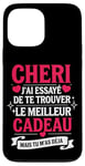 Coque pour iPhone 13 Pro Max Tee Shirt Saint Valentin Cheri Amour Amoureux Couple Humour