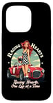 iPhone 15 Pro Racing Hearts, One Lap At A Time Pinup Case