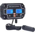 Debuns - Testeur de qualité de l'eau PH-2681 ph/ec, ph-mètre atc, moniteur hydroponique DC6V pour aquarium, prise eu 230V,de