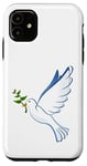 Coque pour iPhone 11 Offre de la paix - Colombe et branche d'olivier