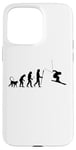 Coque pour iPhone 15 Pro Max Skieur Evolution Passionné de ski