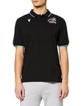 Macron Merchandising ufficiale Polo Travel Polycotton Zèbre Rugby 2021/22 Mixte, Multicolore, XL