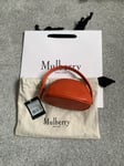 Leather Mulberry Mini Pouch Zip Bag Classic Grain OrangeCoral new RRP £315