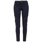 Urban Classics Ladies Stretch Biker Pants Pantalon, Bleu (Dark Denim 731), W28 Femme