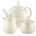 Belleek Living Evermore Casual Dining Set Teapot Sugar & Cream