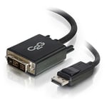 C2G Câble adaptateur DisplayPort mâle vers connecteur mâle DVI-D Single Link de 2 m - Noir