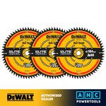 3 x DeWalt DT1670-QZ ELITE Circular Saw Blade  184mm x 16mm 60T