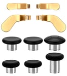 Ceozon Replacement Thumb Grips Back Paddles 10 in 1 Metal Stainless Steel Trigger Locks Thumbsticks Buttons Parts Repair Accessories Kit for Xbox One Elite Controller Series 2 Xbox One Elite (Gold)