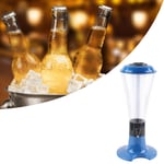 QT (Blue)3L Beer Tower Dispenser Multipurpose Luminous Tabletop Wine Beer Tower