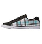 DC Shoes Femme Chelsea Basket, Plaid Grunge, 43 EU