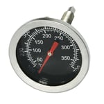 Thermomètre Pour Barbecue Charbon De Bois Fumoir, 52mm Thermomètre Four À Pizza En Acier Inoxydable, Pièces De Rechange Pour Bbq