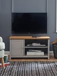 Gfw Lancaster 1 Door Small Tv Cabinet - Fits Up To 43 Inch Tv - Grey/Oak