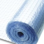 Tenax Net Film 1,80 x 50 m Bâche de Protection imperméable Polyvalente, Transparente et renforcée, Protection des Meubles de Jardin ou de Bois, travaux d'entretien