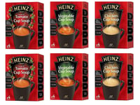 Heinz Cup Soup Variety Bundle 6 Boxes Tomato, Chicken & Vegetable Flavours 2 ...