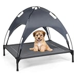 FANTASK Lit pour Animal de Compagnie avec baldaquin, lit pour Chien, Jardin, Couchage pour Animaux de Compagnie, canapé pour Chien, lit d'extérieur