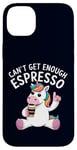 Coque pour iPhone 14 Plus Can't Get Enough Espresso Funny Unicorn Coffee Lover Humour