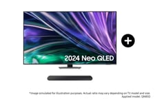 Samsung 65" QN85D Neo QLED 4K Smart TV (2024) and S50B S-Series Lifestyle Soundbar Phantom Black