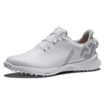 FootJoy Femme Boa de Carburant Chaussures de Golf, Blanc, Blanc, Rose, 4.5 UK