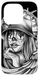 Coque pour iPhone 14 Pro Payasa Clown Girl x Chicano Angel Gangster