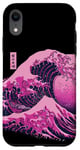 Coque pour iPhone XR Violet Great Wave Off Kanagawa Violet Goth Gothic