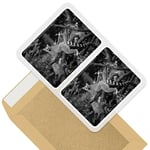 2 x Rectangle Stickers 7.5cm BW - Cool Tailed Lemur Madagascar  #35424